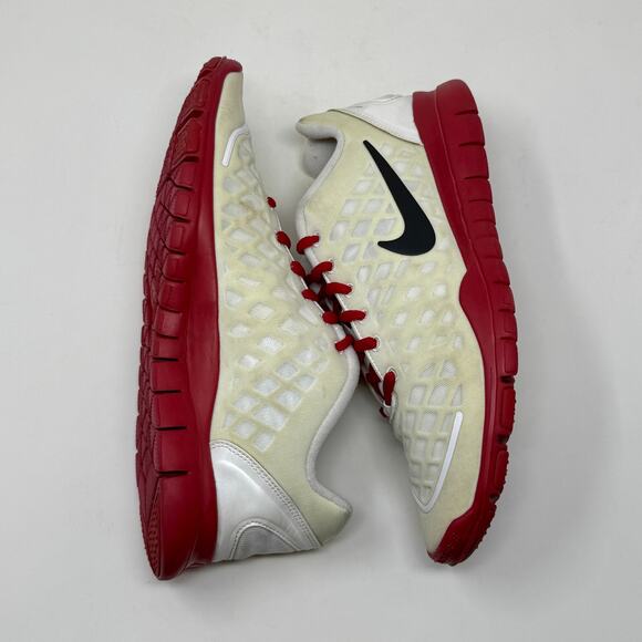 Nike Free TR Fit Training Shoes Womens 10 White Red K.3.3 Comfy Sporty Flexible - Picture 10 of 13